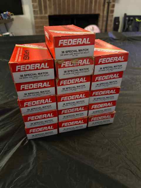 38 Special Federal Match Ammo - 148 gr wadcutter