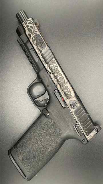 Engraved S&amp;W 5.7 Pistol