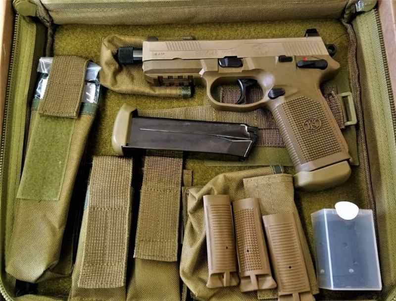 FNX-45 Tactical 45acp FDE Optic Cut 