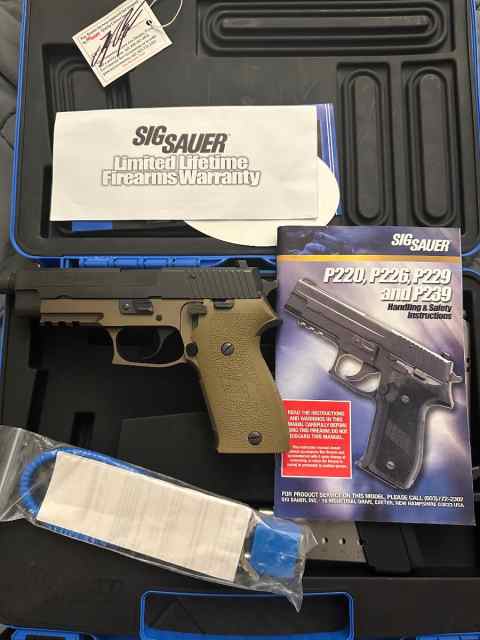 NEW Sig Sauer 220 combat .45 desert finish 