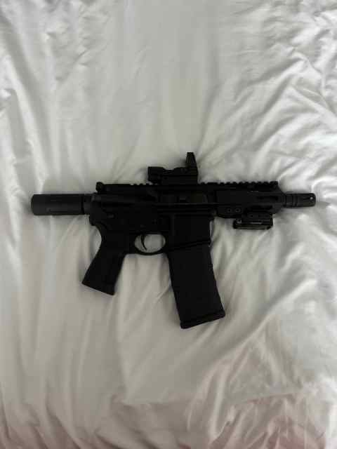 5in .300 BLK Upper w/ Pantheon arms pistol tube