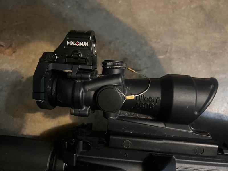 Trijicon ACOG BDC 4x32 With RMR mounted on top