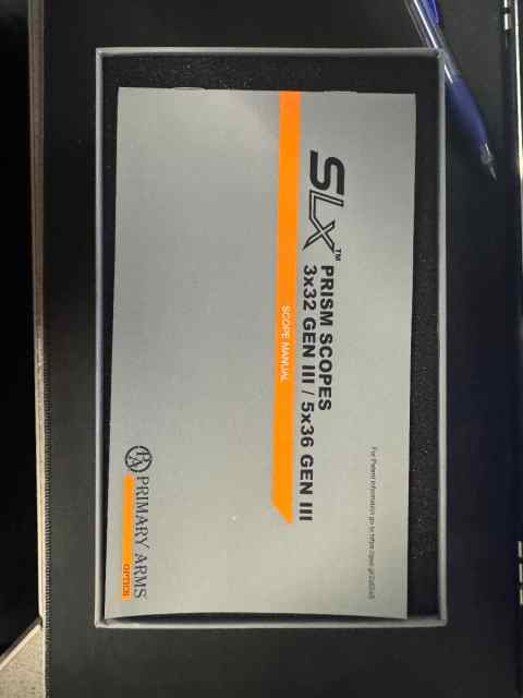 PRIMARY ARMS SLX 3x32 Gen III