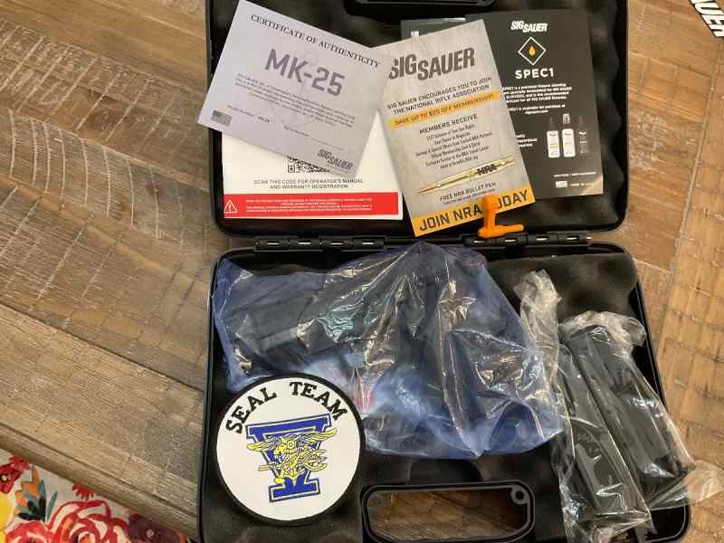 Sig Sauer mk25 p226 navy seal new unfired WTS wtt 