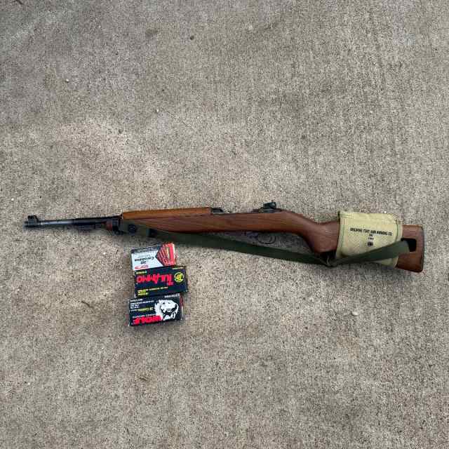 WWII M1 Carbine Inland 1942 WW2 with 2 mags + ammo