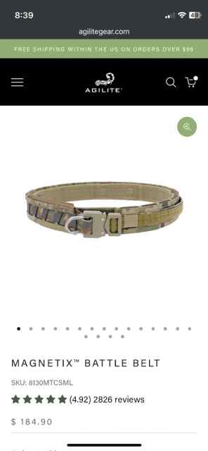 Agilite Magnetix Belt (M)
