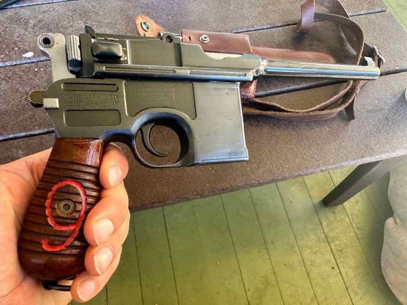 Red 9 Prussian contract C96 Broomhandle Mauser 