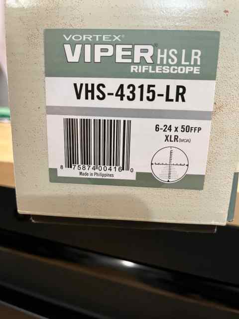 Vortex HSLR 6-24x50 FFP WTT/WTS