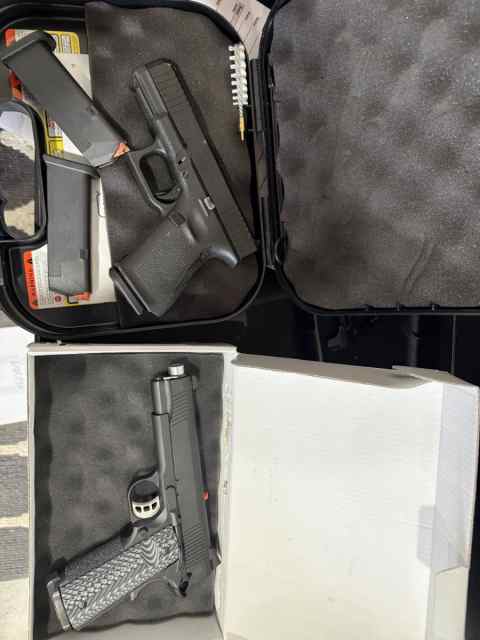 Sig P226, Glock 19 Gen 5 MOS, Tisas 1911 Duty