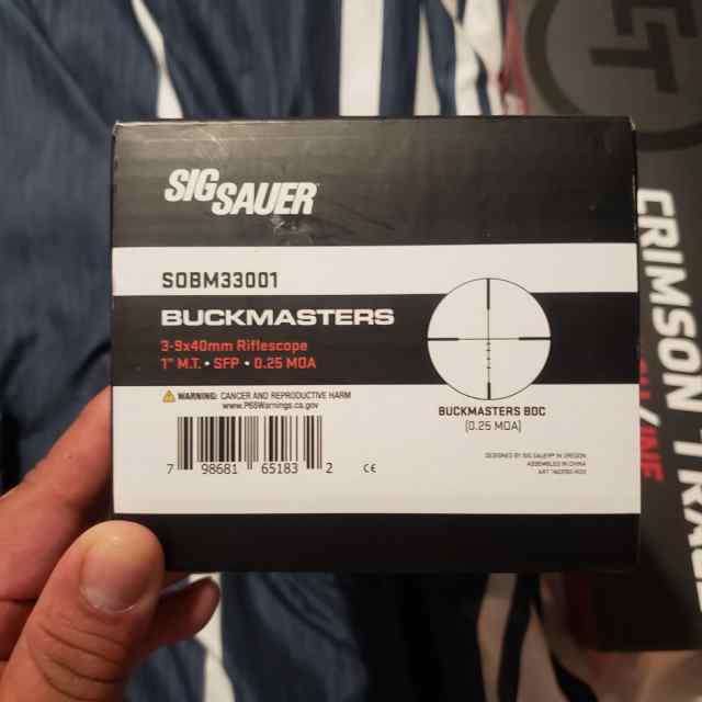 Sig Sauer Buckmasters 3-9x40mm scope 