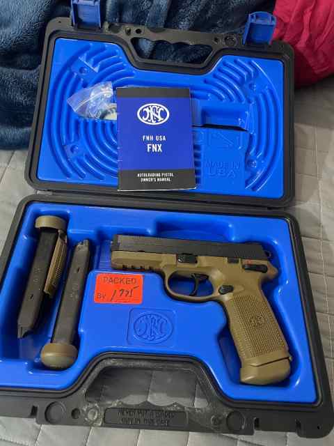 FNX 45 semi automatic w/ 3 mags + case