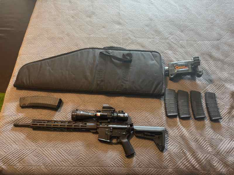 Ruger AR 223/5/56 MPR Rifle with everything shown 