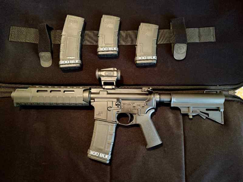 PSA PA-15 7" AR-15 Pistol 300 Blackout Nitride pkg