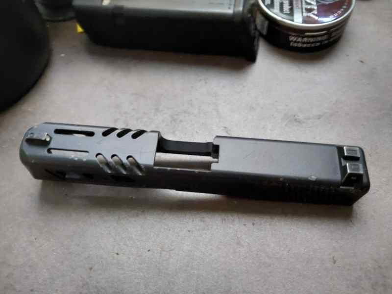 Titanium glock 19 slide 9mm
