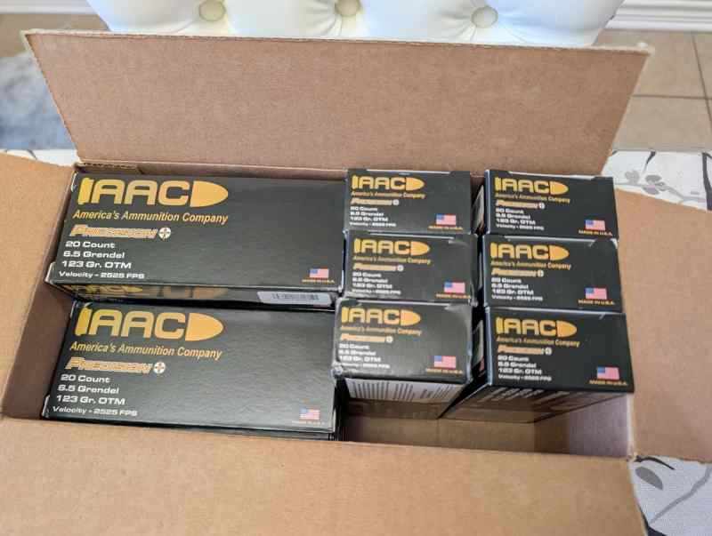 252 Rounds of AAC 123gr OTM 6.5 Grendel Ammo