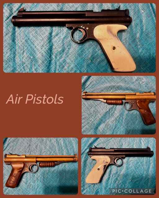 2 vintage working air pistols sell or trade