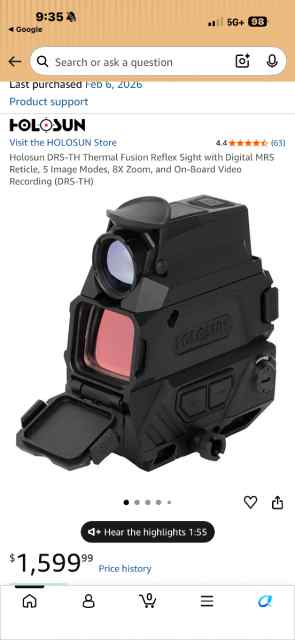 Holosun thermal Reddot