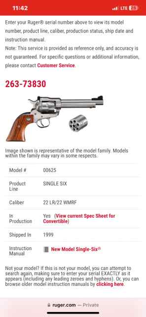 Ruger New Model Single 6 22 cal